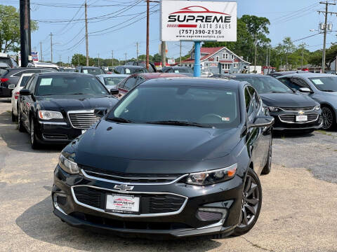 2017 Chevrolet Malibu for sale at Supreme Auto Sales in Chesapeake VA