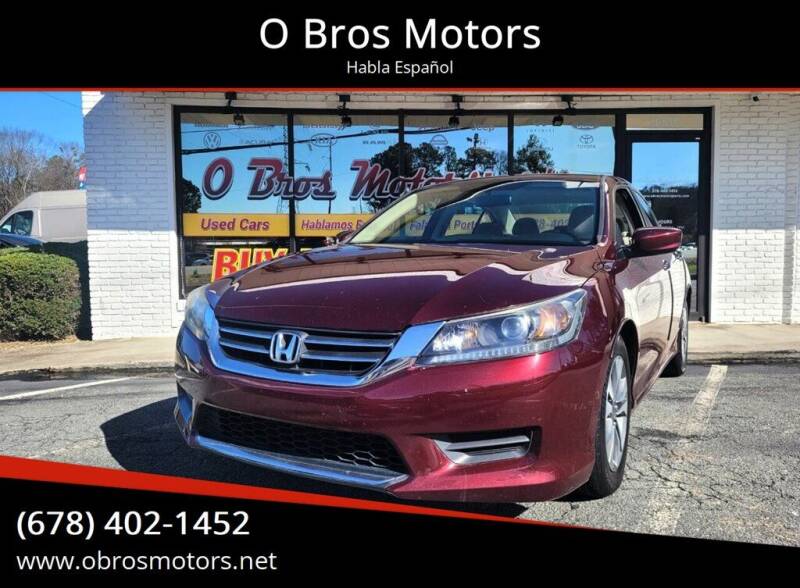 2013 Honda Accord for sale at O Bros Motors in Marietta GA