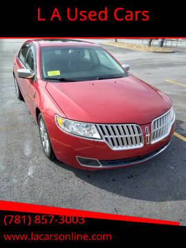 2011 Lincoln MKZ for sale at L A Used Cars in Abington MA