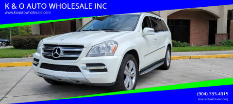 2012 Mercedes-Benz GL-Class for sale at K & O AUTO WHOLESALE INC in Jacksonville FL