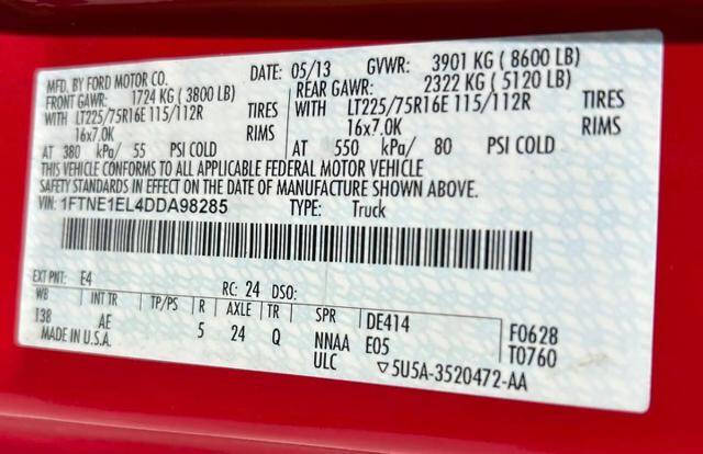 2013 Ford E-Series E-150
