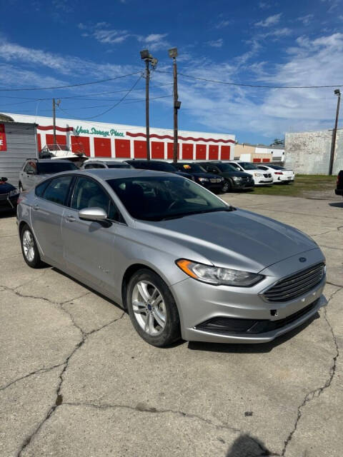 2018 Ford Fusion Hybrid for sale at Cars On The Run Auto Sale in Harvey, LA