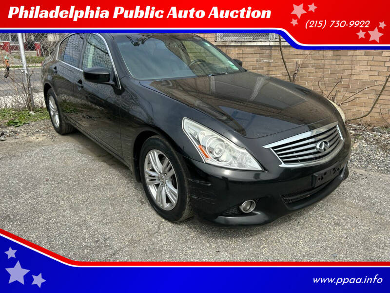 2013 Infiniti G37 Sedan for sale at Philadelphia Public Auto Auction in Philadelphia PA