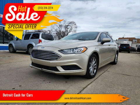 2017 Ford Fusion for sale at Detroit Cash for Cars in Warren MI
