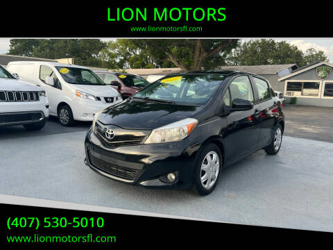 2013 Toyota Yaris for sale at LION MOTORS in Orlando FL
