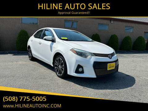 2015 Toyota Corolla for sale at HILINE AUTO SALES in Hyannis MA