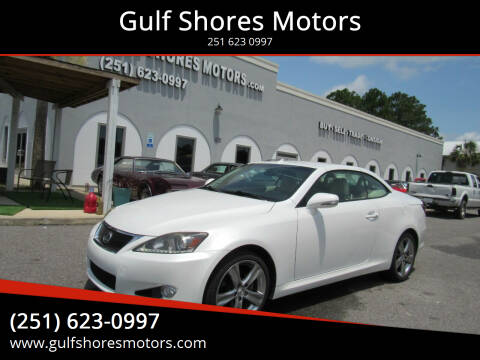 2012 Lexus IS 250C for sale at Gulf Shores Motors in Gulf Shores AL