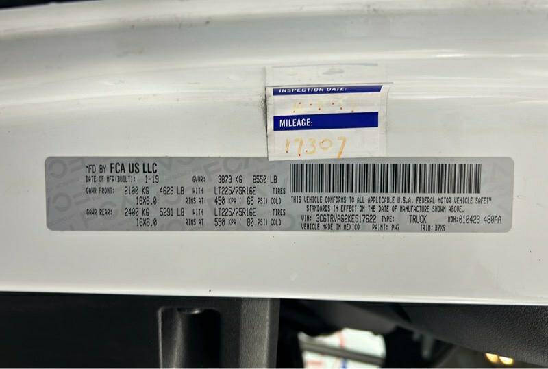 2019 RAM ProMaster 1500 136 WB