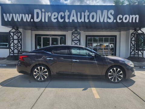 2016 Nissan Maxima for sale at Direct Auto in Biloxi MS