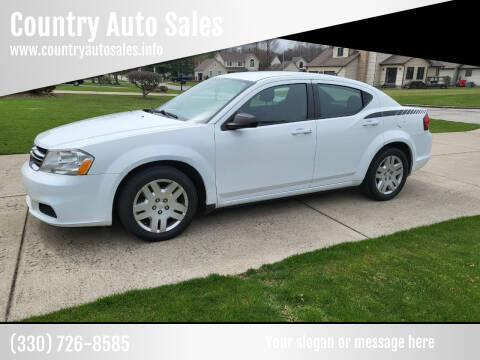 2014 Dodge Avenger for sale at Country Auto Sales in Boardman OH