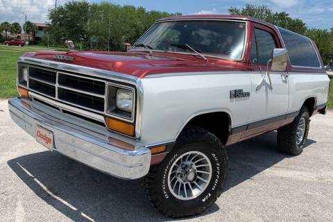 1987 Dodge Ramcharger for sale at PennSpeed in New Smyrna Beach FL