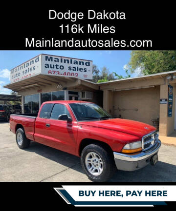 2001 Dodge Dakota for sale at Mainland Auto Sales Inc in Daytona Beach FL