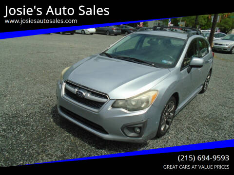 2013 Subaru Impreza for sale at Josie's Auto Sales in Gilbertsville PA