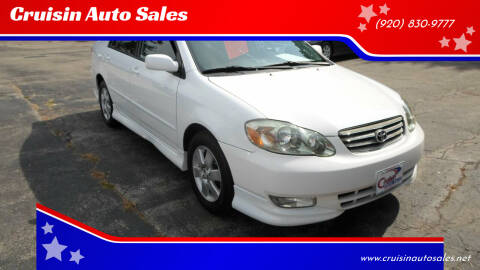 2003 Toyota Corolla for sale at Cruisin Auto Sales in Appleton WI
