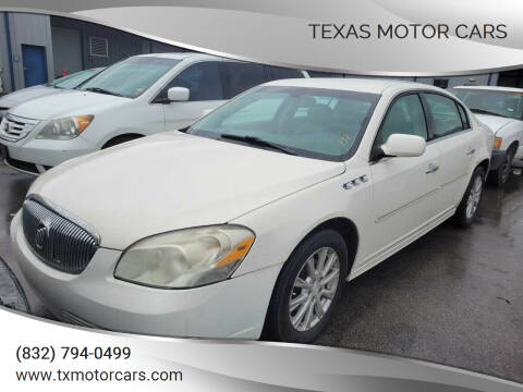 2011 Buick Lucerne for sale at TEXAS MOTOR CARS in Houston TX