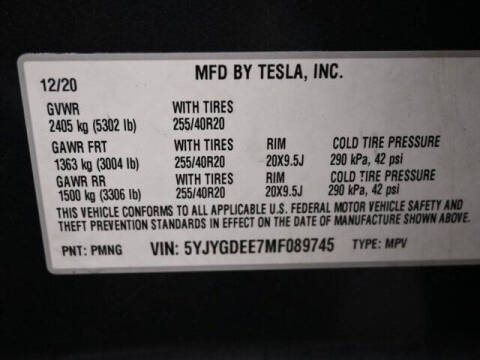 2021 Tesla Model Y Long Range