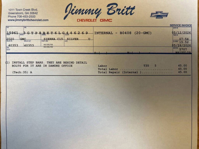 2020 GMC Sierra 1500