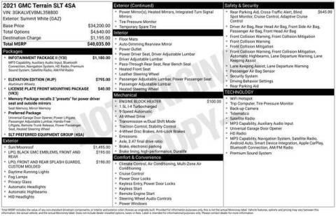 2021 GMC Terrain SLT