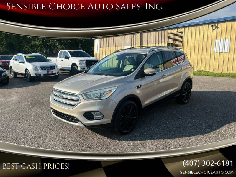 2017 Ford Escape for sale at Sensible Choice Auto Sales, Inc. in Longwood FL