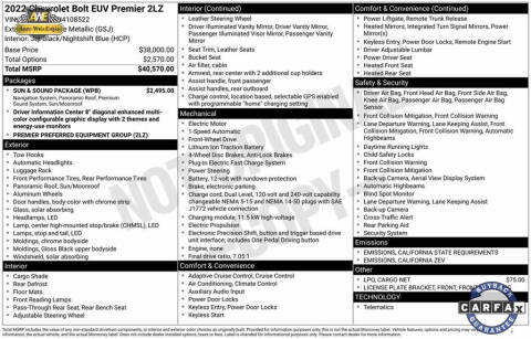 2022 Chevrolet Bolt EUV Premier