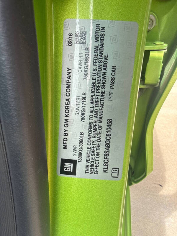 2016 Chevrolet Spark 2LT CVT