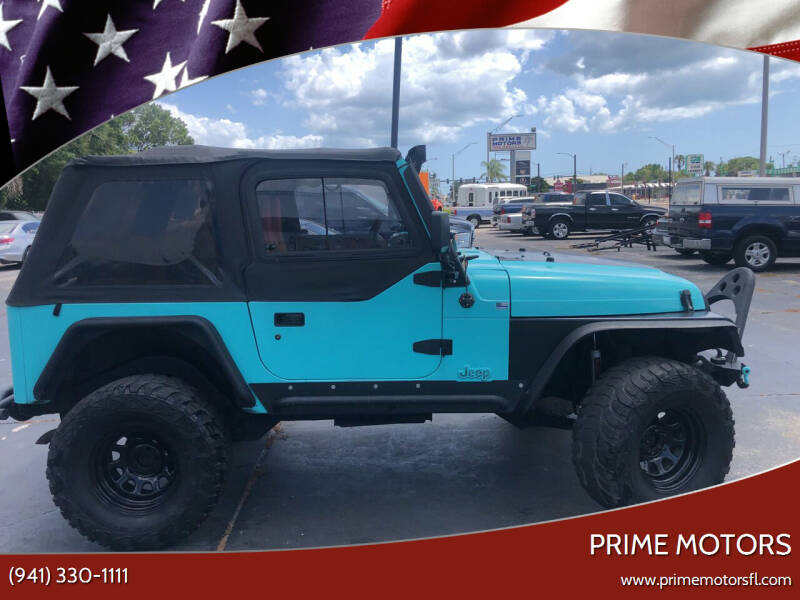 1998 Jeep Wrangler for sale at Prime Motors in Sarasota FL