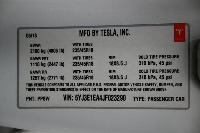 2018 Tesla Model 3 Long Range