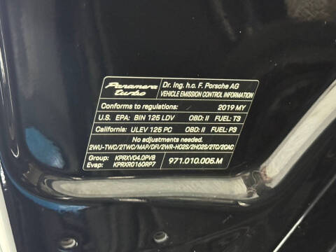 2019 Porsche Panamera Turbo