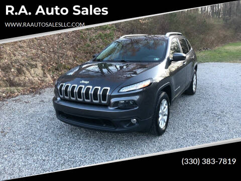 2017 Jeep Cherokee for sale at R.A. Auto Sales in East Liverpool OH