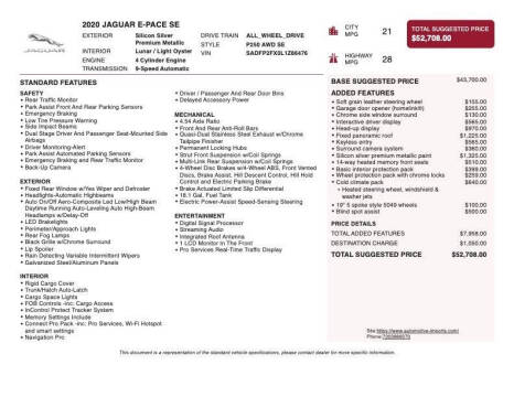 2020 Jaguar E-PACE P250 SE