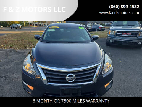 2015 Nissan Altima for sale at F & Z MOTORS in Vernon Rockville CT