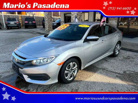 2017 Honda Civic for sale at Mario's Pasadena in Pasadena TX