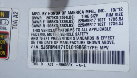 2013 Honda CR-V EX-L w/Navi