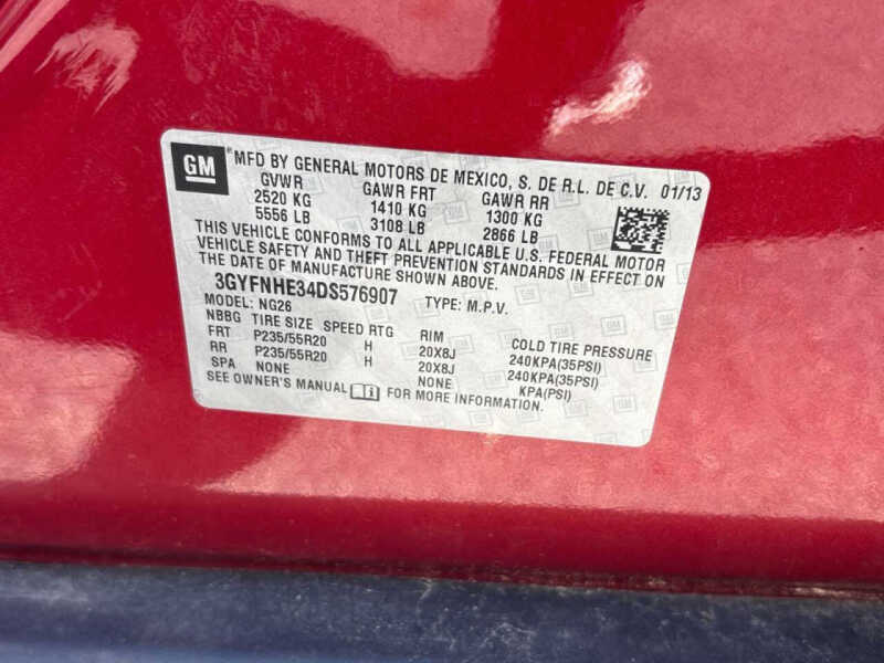 2013 Cadillac SRX Performance Collection