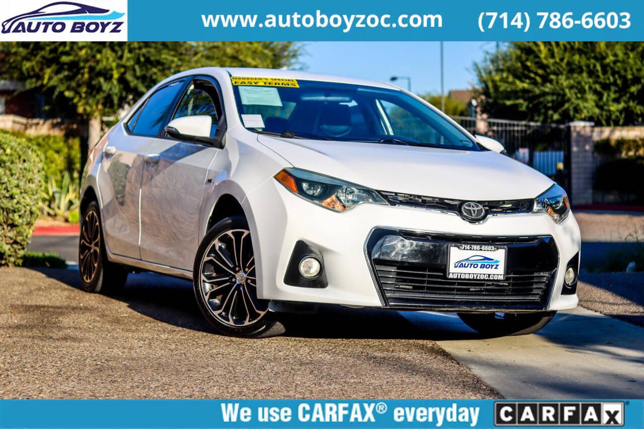 2015 Toyota Corolla for sale at Auto Boyz in Garden Grove, CA