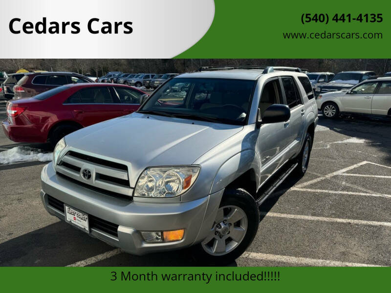 2004 Toyota 4Runner for sale at Cedars Cars in Chantilly VA