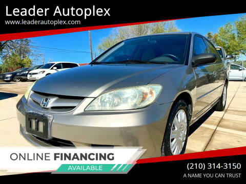 2004 Honda Civic for sale at Leader Autoplex in San Antonio TX