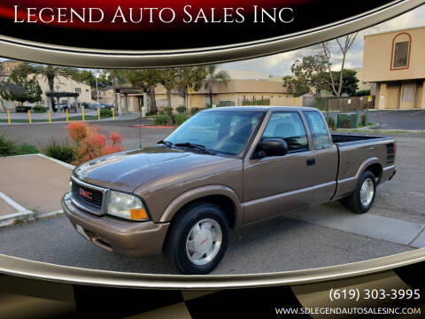 2003 GMC Sonoma for sale at Legend Auto Sales Inc in Lemon Grove CA