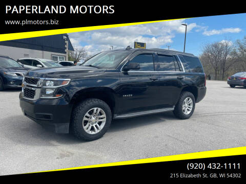 2016 Chevrolet Tahoe for sale at PAPERLAND MOTORS in Green Bay WI