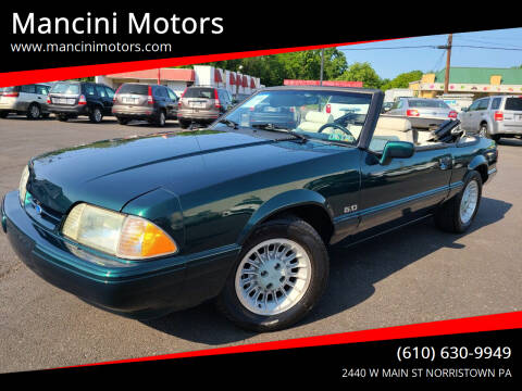 1990 Ford Mustang for sale at Mancini Motors in Norristown PA