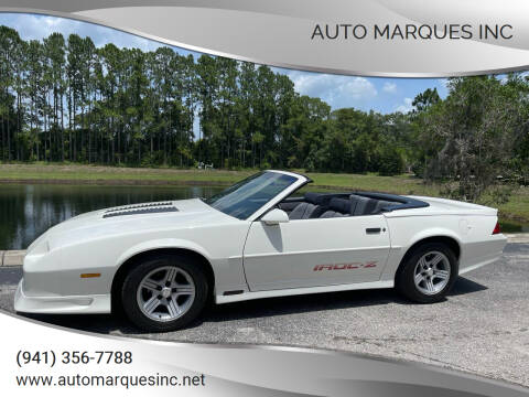 1988 Chevrolet Camaro for sale at Auto Marques Inc in Sarasota FL