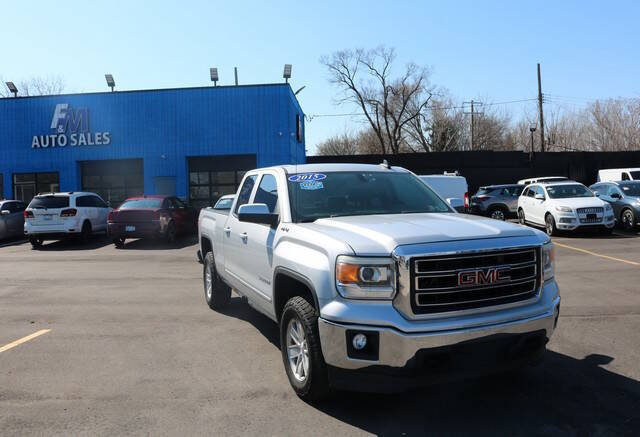 Silver 2015 GMC Sierra 1500 SLE 4x4 SLE 4dr Double Cab 6.5 ft. SB 1