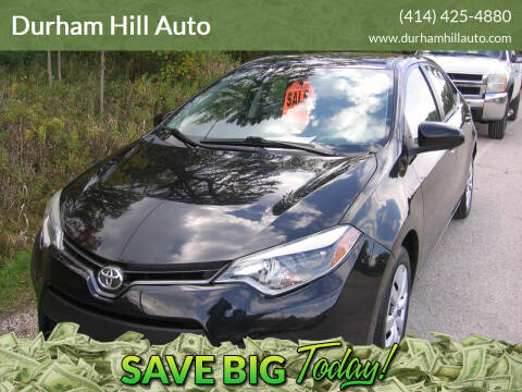 2016 Toyota Corolla for sale at Durham Hill Auto in Muskego WI