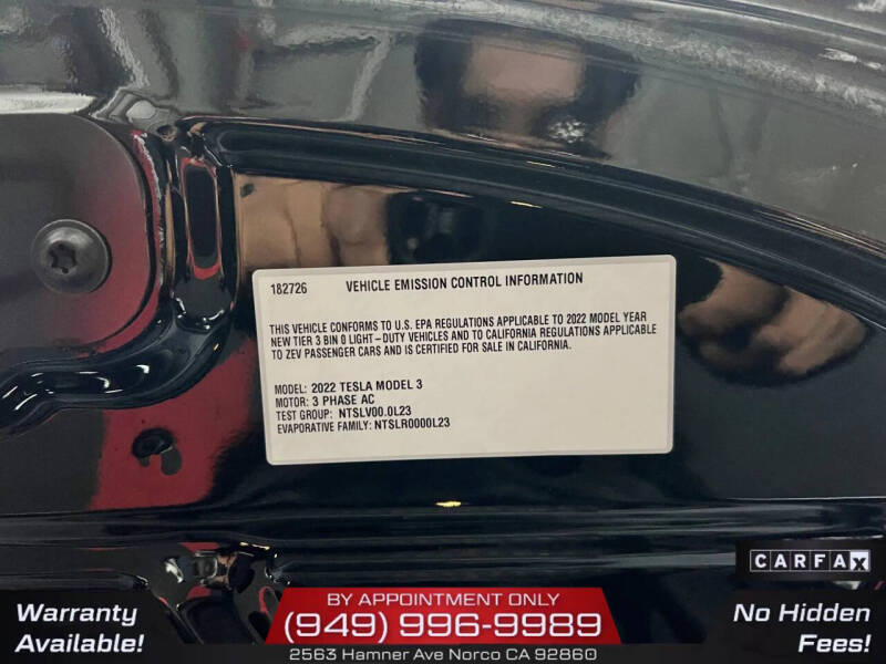 2022 Tesla Model 3 Long Range