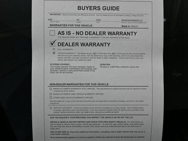 2022 Audi A4 quattro S line Prem Plus 45 TFSI