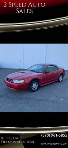 2000 Ford Mustang for sale at 2 Speed Auto Sales in Scranton PA