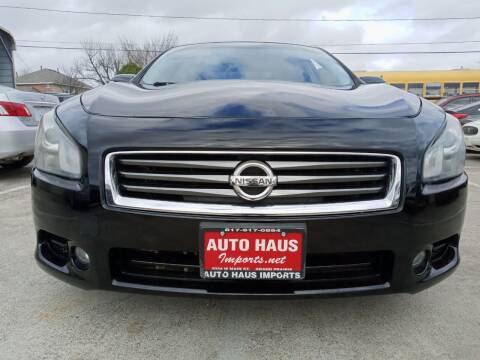 2012 Nissan Maxima for sale at Auto Haus Imports in Grand Prairie TX