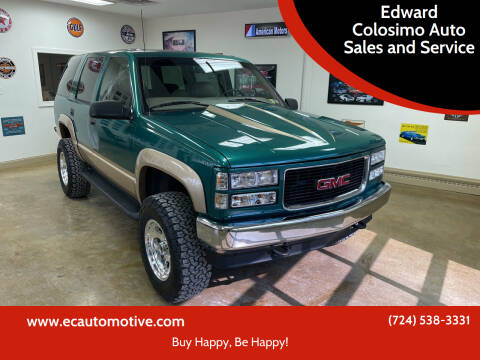 1997 GMC Yukon for sale at Edward Colosimo Auto Sales and Service in Evans City PA