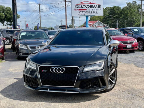 2014 Audi RS 7 for sale at Supreme Auto Sales in Chesapeake VA