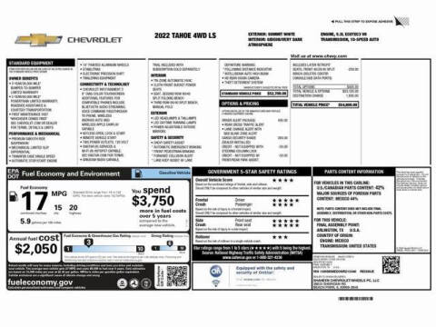 2022 Chevrolet Tahoe LS